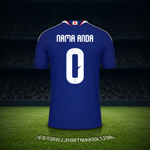 Jersey Jepang Piala Dunia 2026 -  nama anda - 0