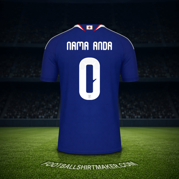 Jersey Jepang Piala Dunia 2026 -  nama anda - 0