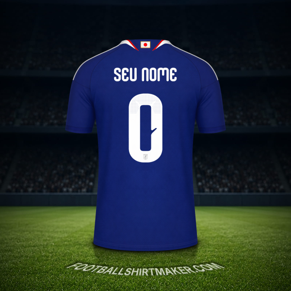 Camisa Japão Copa do Mundo 2026 -  seu nome - 0