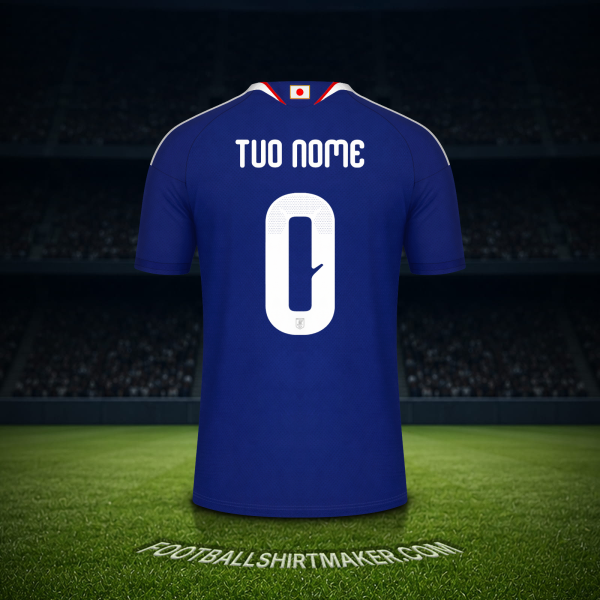 Maglia Giappone Mondiali 2026 -  tuo nome - 0