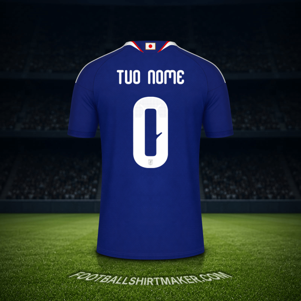 Maglia Giappone Mondiali 2026 -  tuo nome - 0