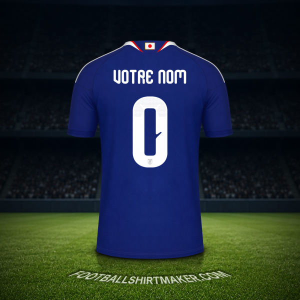 Maillot Japon Coupe du monde 2026 -  votre nom - 0