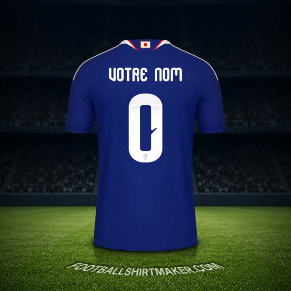Maillot Japon Coupe du monde 2026 -  votre nom - 0