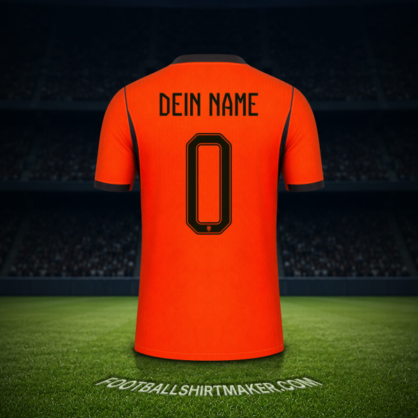 Trikot Niederlande Weltmeisterschaft 2026 -  dein name - 0