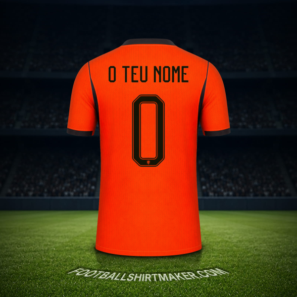 Camisola Países Baixos Copa do Mundo 2026 -  o teu nome - 0