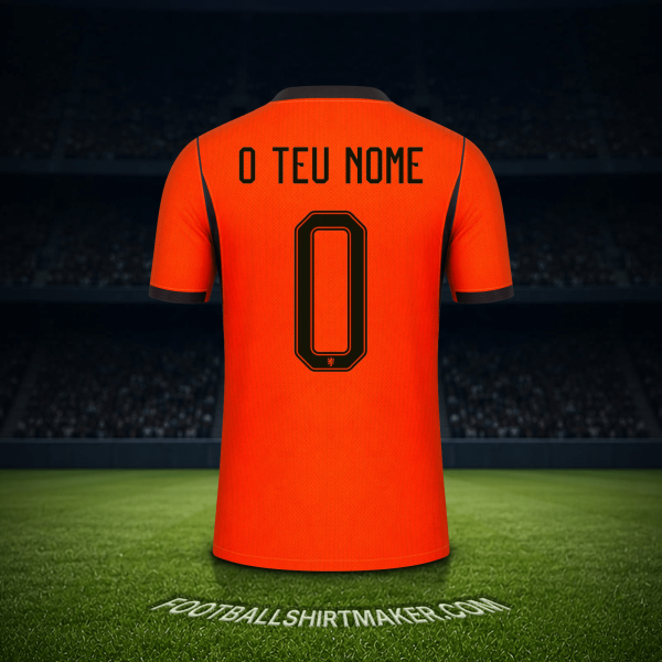 Camisola Países Baixos Copa do Mundo 2026 -  o teu nome - 0