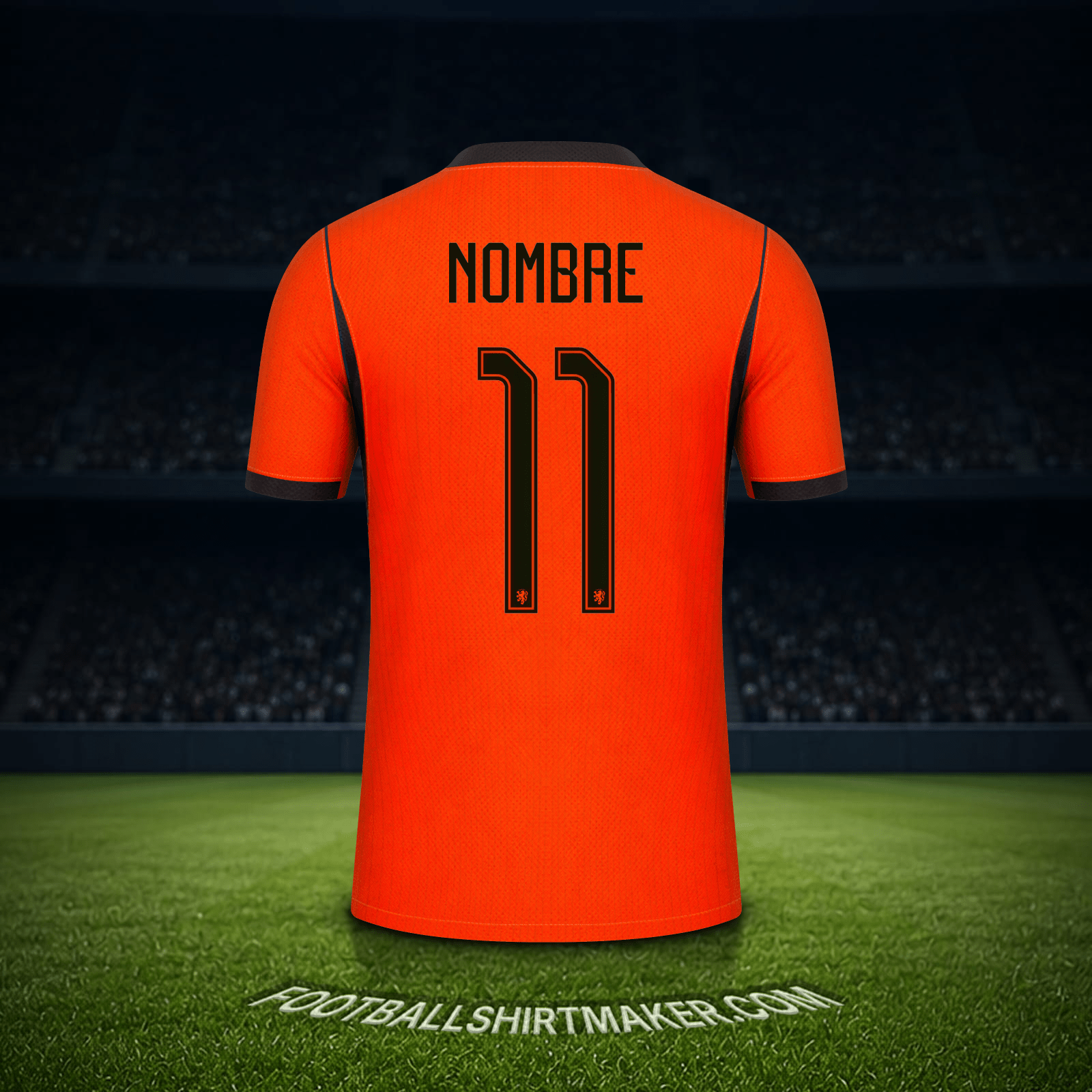 Camiseta Paises Bajos Mundial 2026 -  nombre - 11