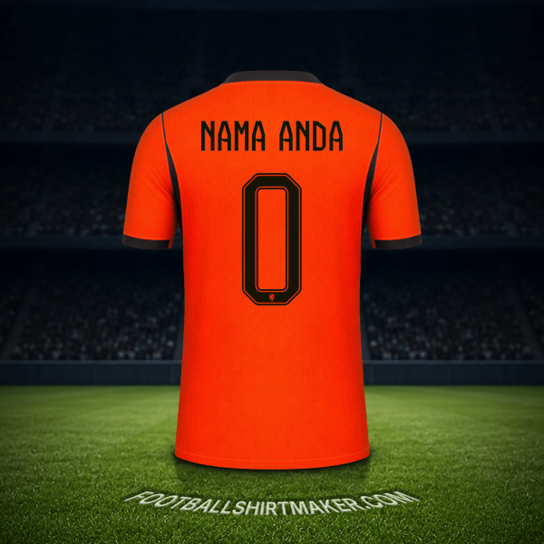Jersey Belanda Piala Dunia 2026 -  nama anda - 0