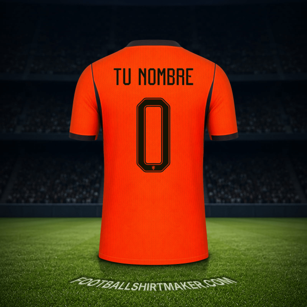 Camiseta Paises Bajos Mundial 2026 -  tu nombre - 0