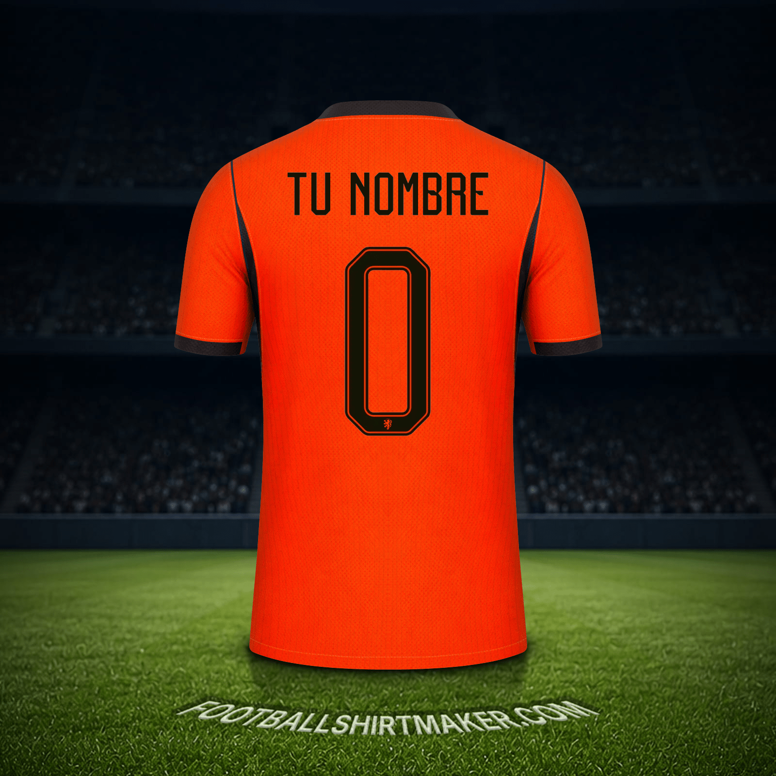 Camiseta Paises Bajos Mundial 2026 -  tu nombre - 0