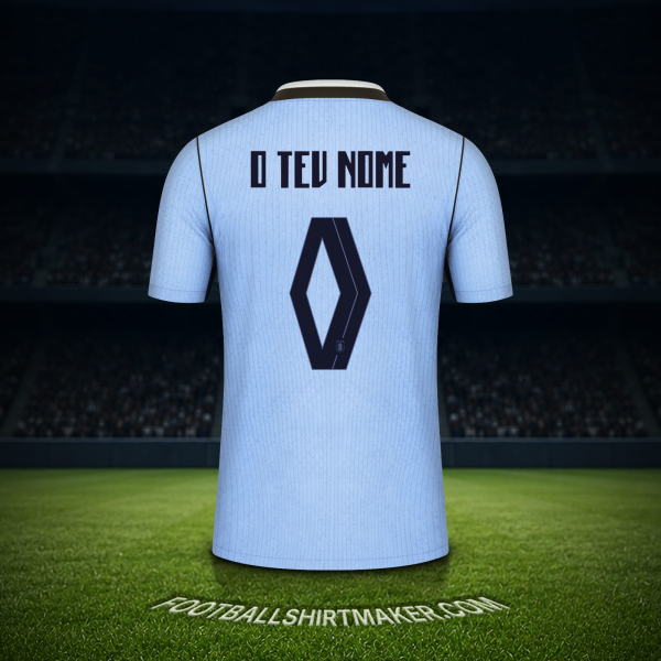 Camisola Uruguai Copa do Mundo 2026 -  o teu nome - 0