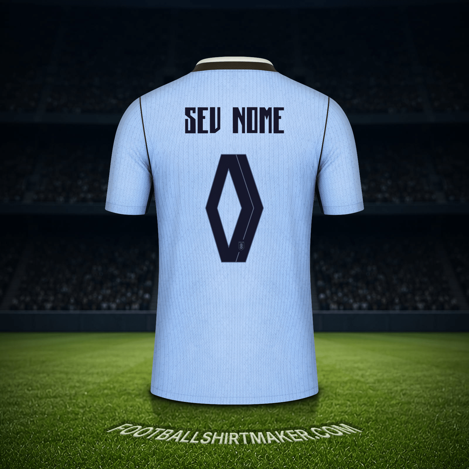 Camisa Uruguai Copa do Mundo 2026 -  seu nome - 0