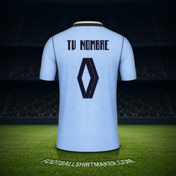 Jersey Uruguay Mundial 2026 -  tu nombre - 0