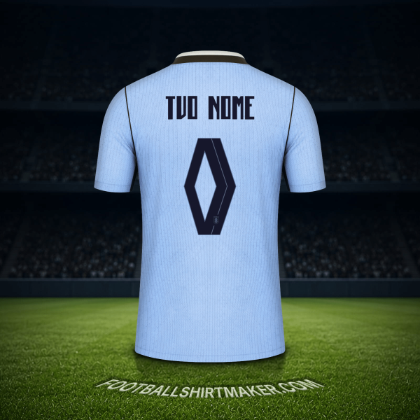 Maglia Uruguay Mondiali 2026 -  tuo nome - 0