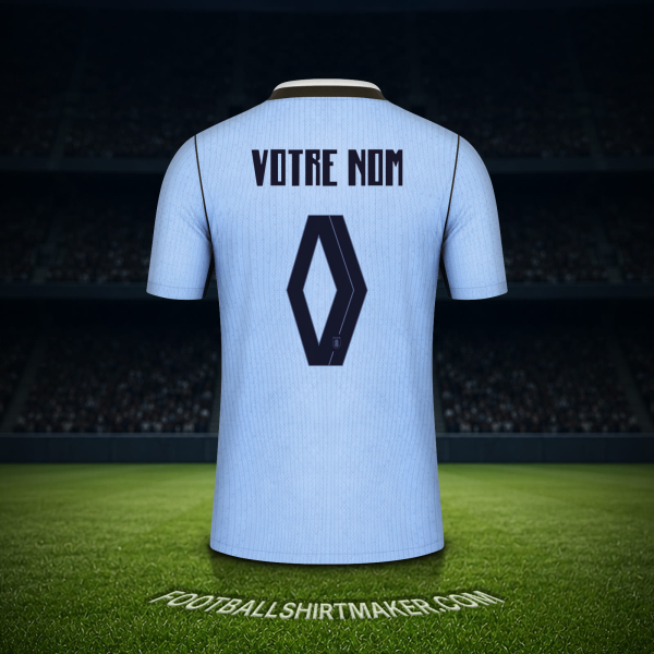 Maillot Uruguay Coupe du monde 2026 -  votre nom - 0