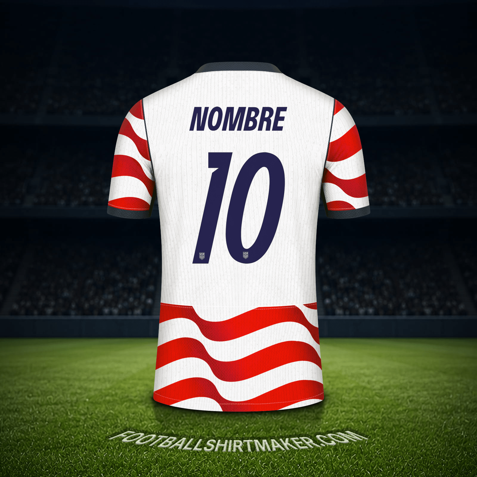 Jersey Estados Unidos Mundial 2026 -  nombre - 10