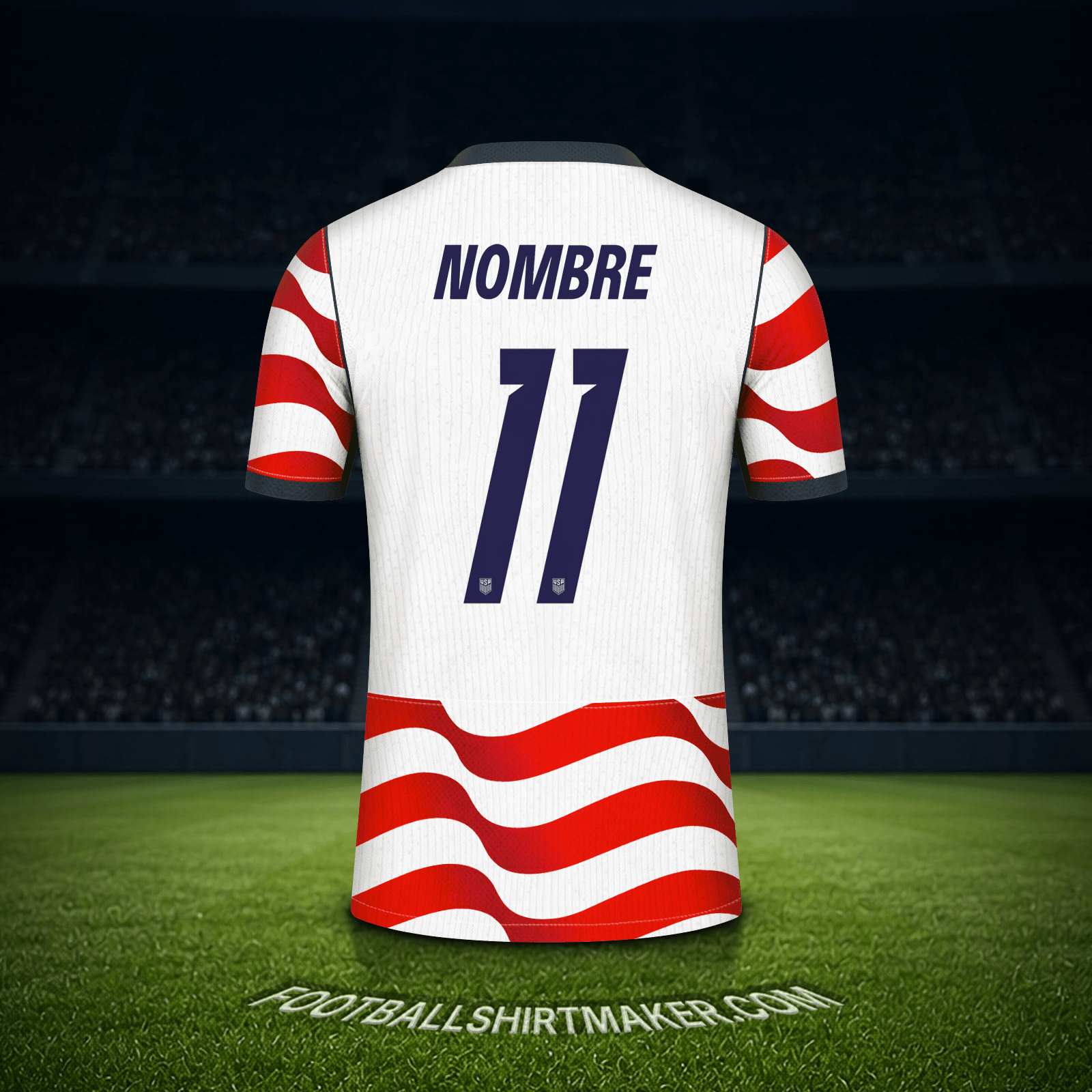 Jersey Estados Unidos Mundial 2026 -  nombre - 11