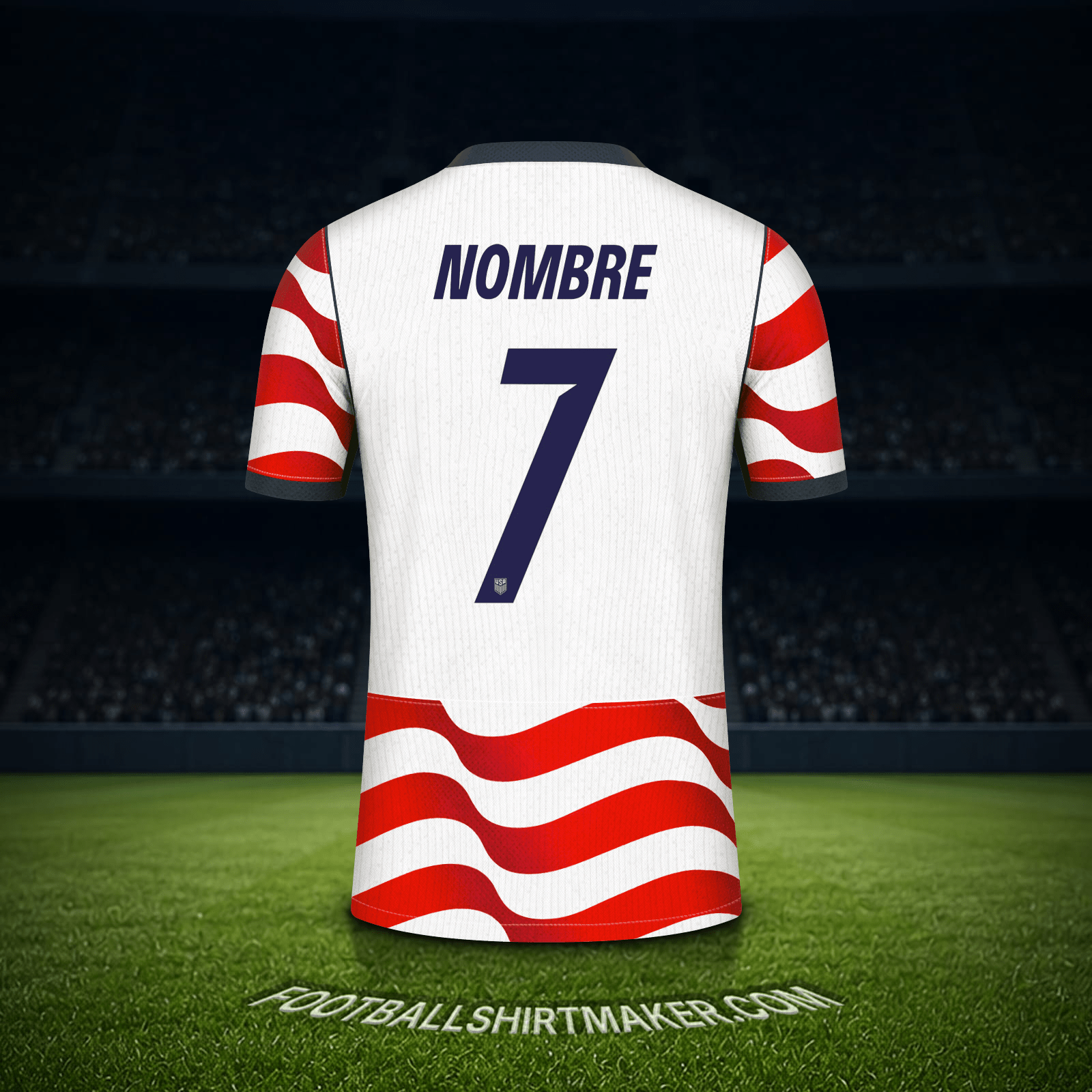 Jersey Estados Unidos Mundial 2026 -  nombre - 7