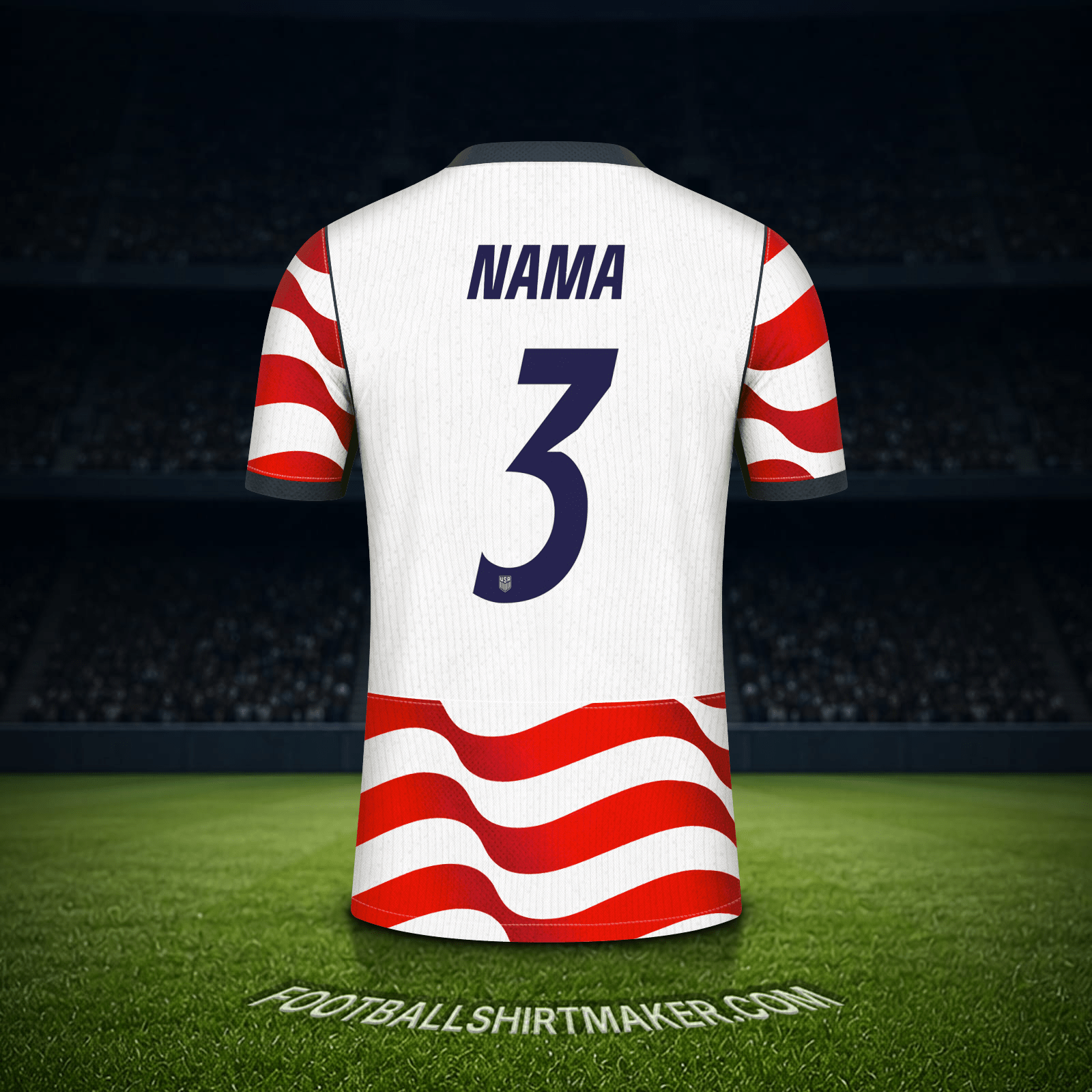 Jersey Amerika Serikat Piala Dunia 2026 -  nama - 3