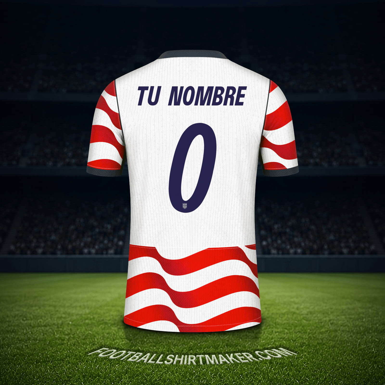 Camiseta Estados Unidos Mundial 2026 -  tu nombre - 0