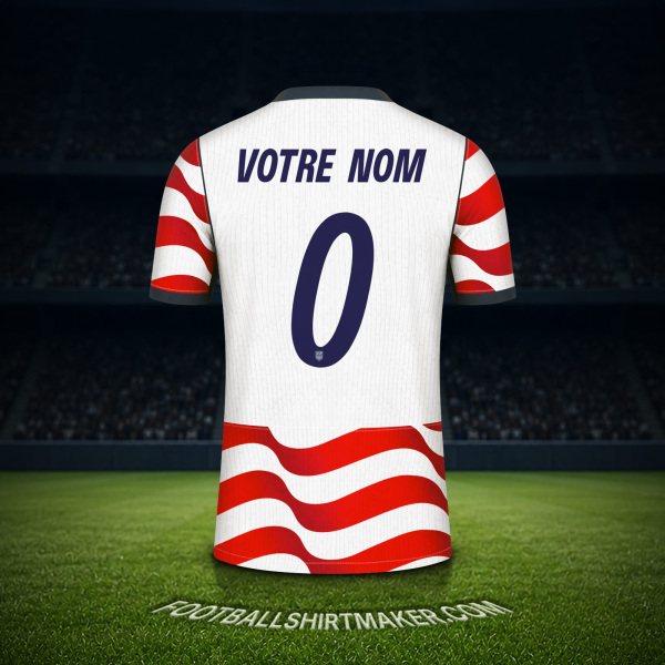 Maillot États-Unis Coupe du monde 2026 -  votre nom - 0