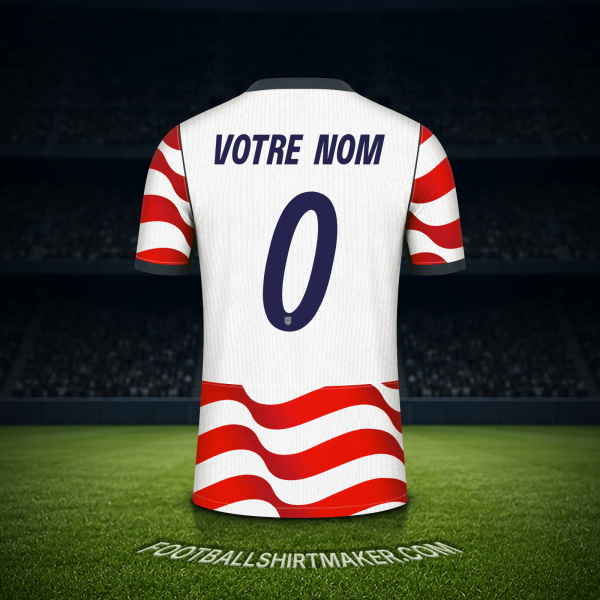 Maillot États-Unis Coupe du monde 2026 -  votre nom - 0