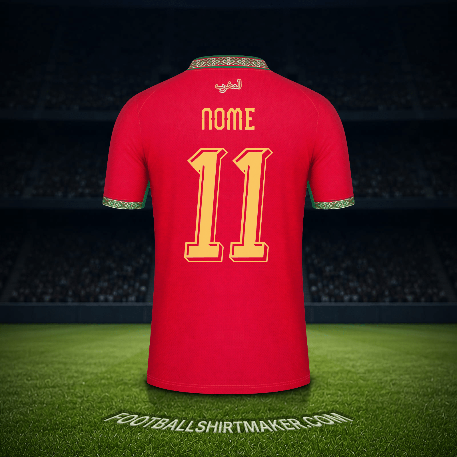 Camisola Marrocos Copa do Mundo 2026 -  nome - 11