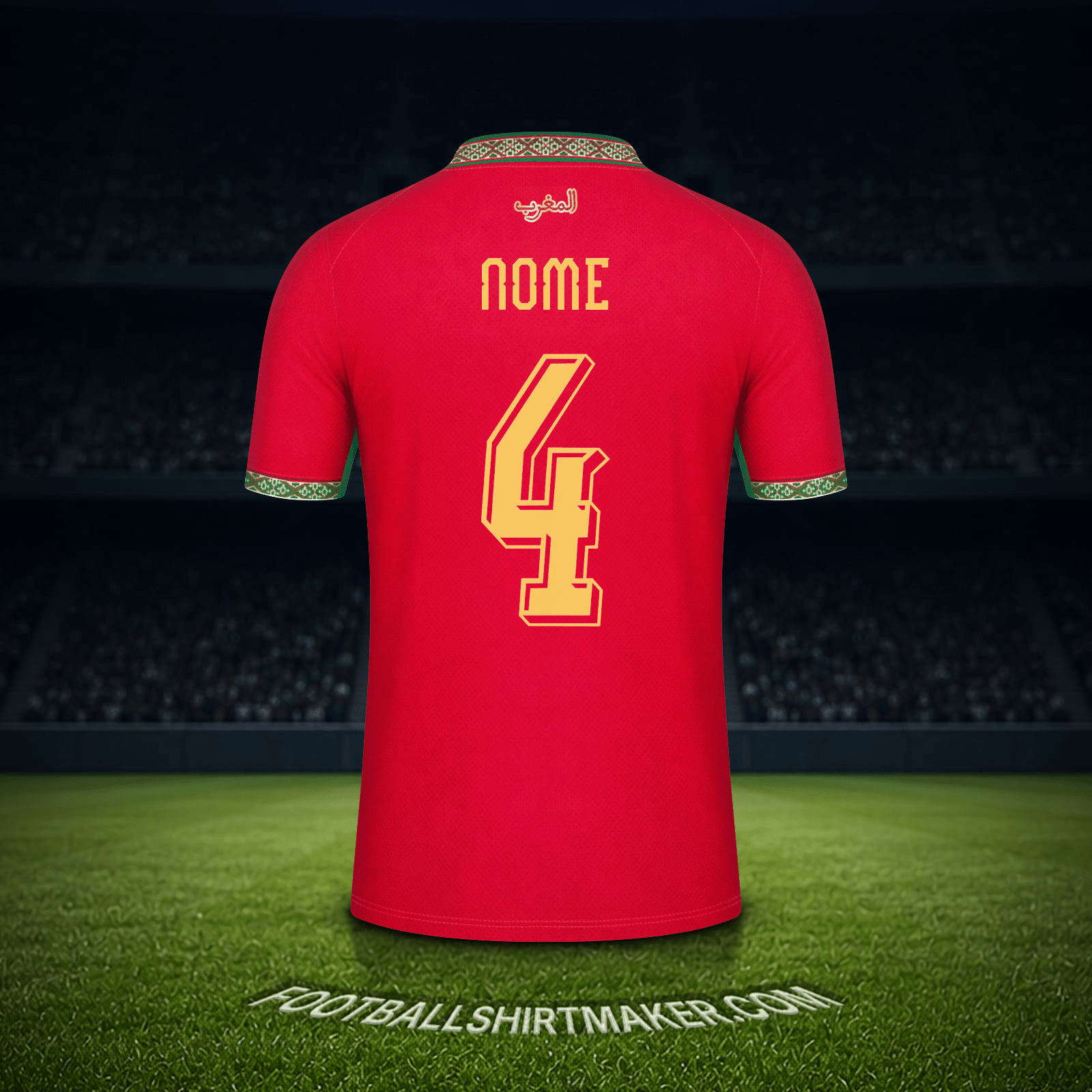 Camisa Marrocos Copa do Mundo 2026 -  nome - 4