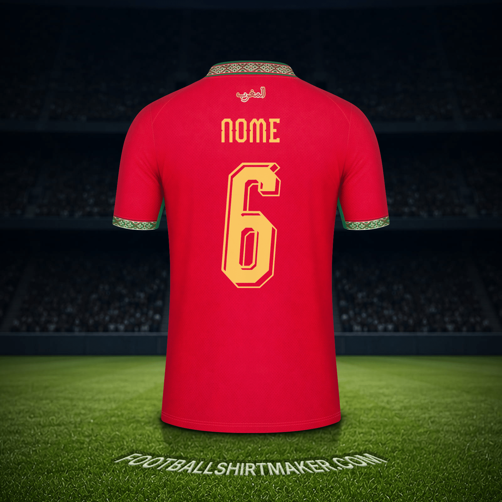 Camisa Marrocos Copa do Mundo 2026 -  nome - 6