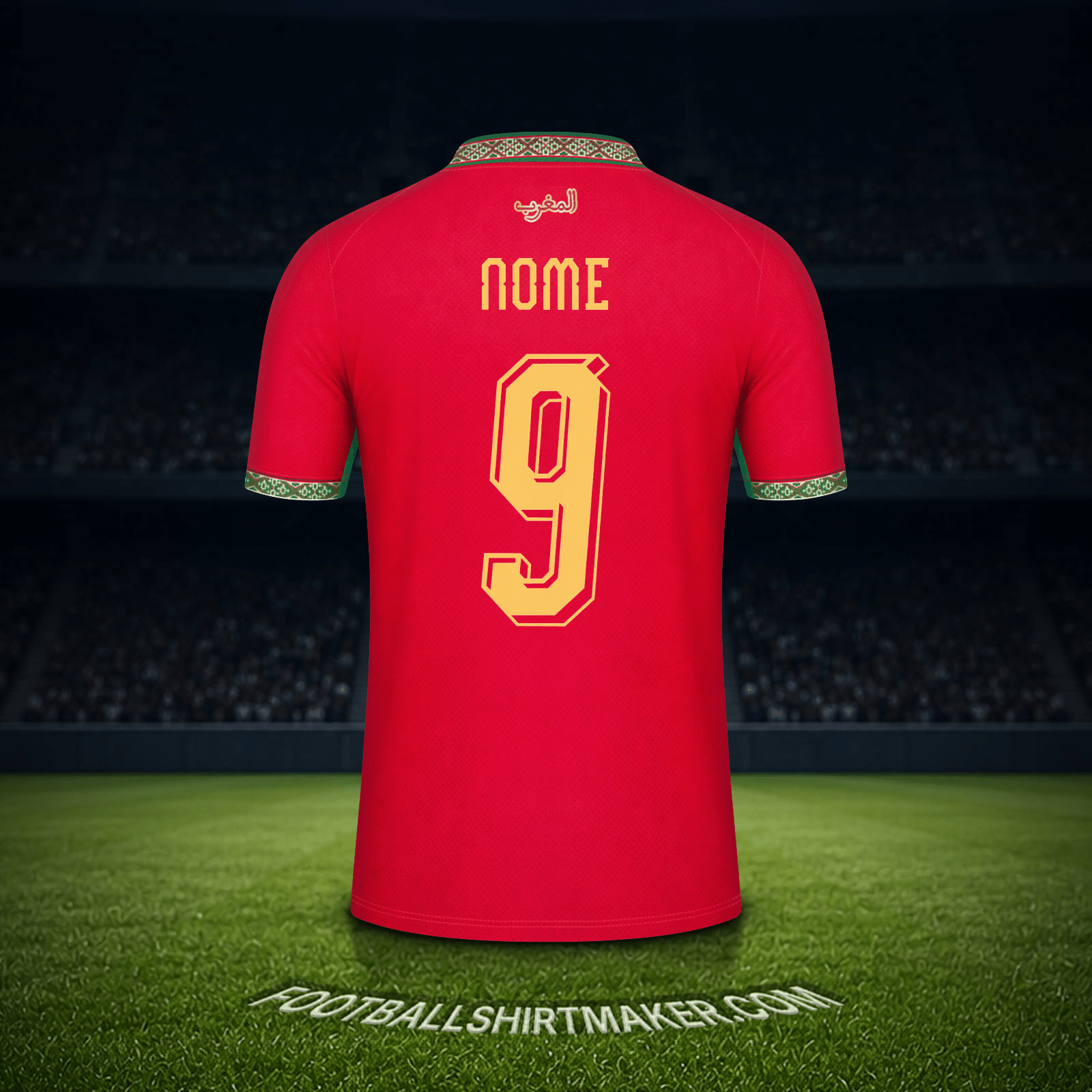 Maglia Marocco Mondiali 2026 -  nome - 9