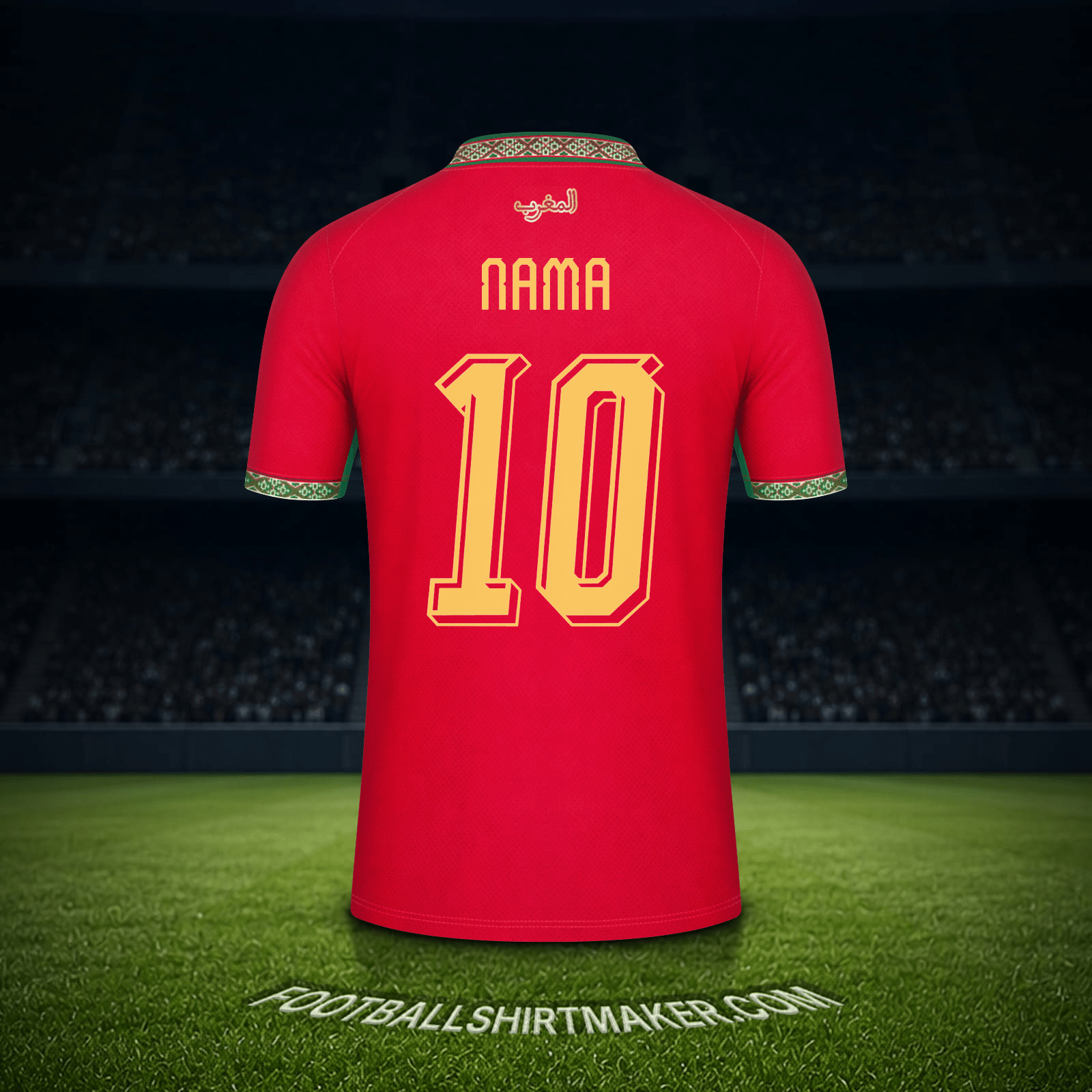 Jersey Maroko Piala Dunia 2026 -  nama - 10