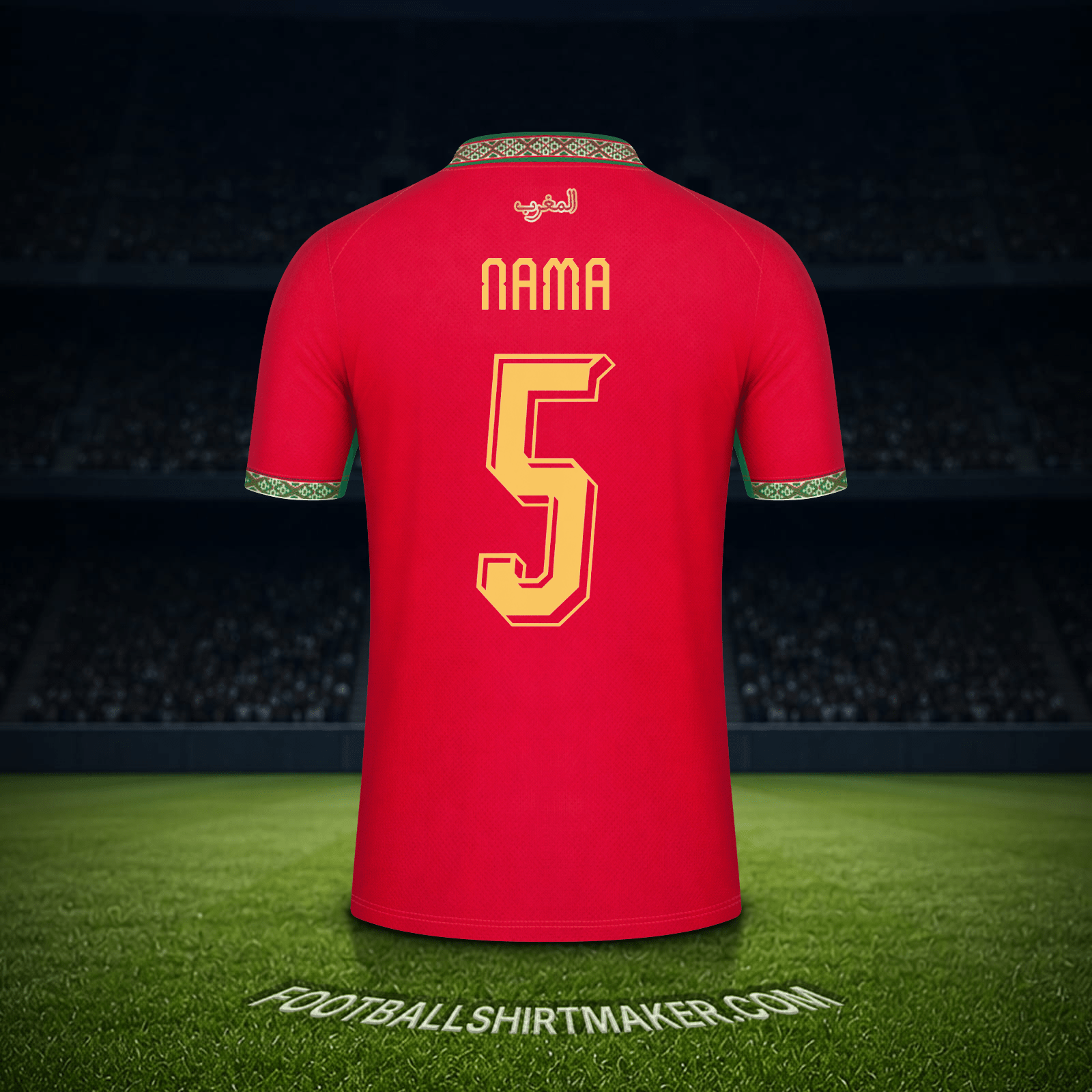 Jersey Maroko Piala Dunia 2026 -  nama - 5