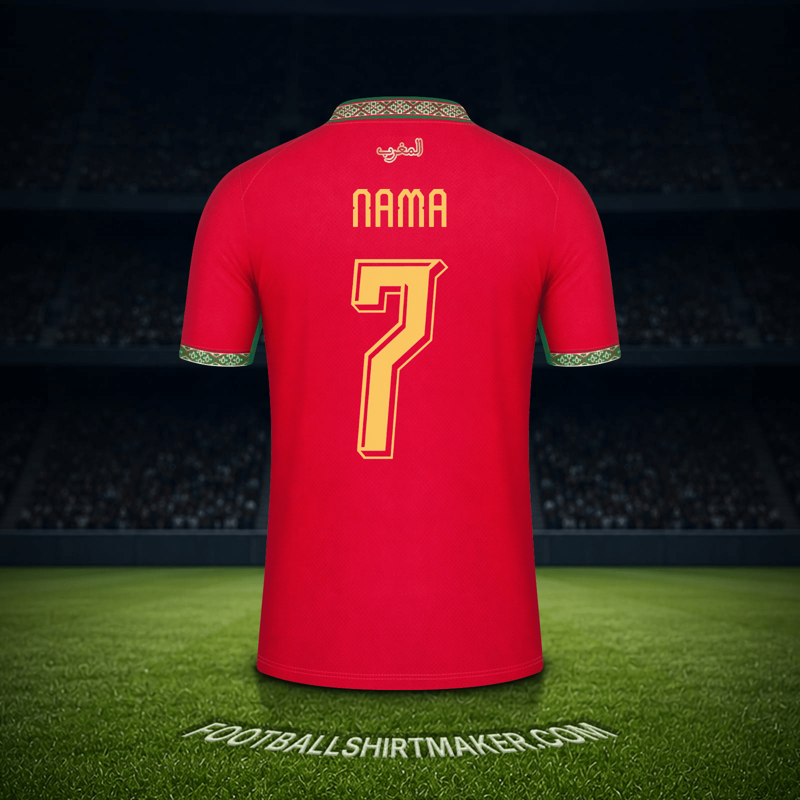 Jersey Maroko Piala Dunia 2026 -  nama - 7