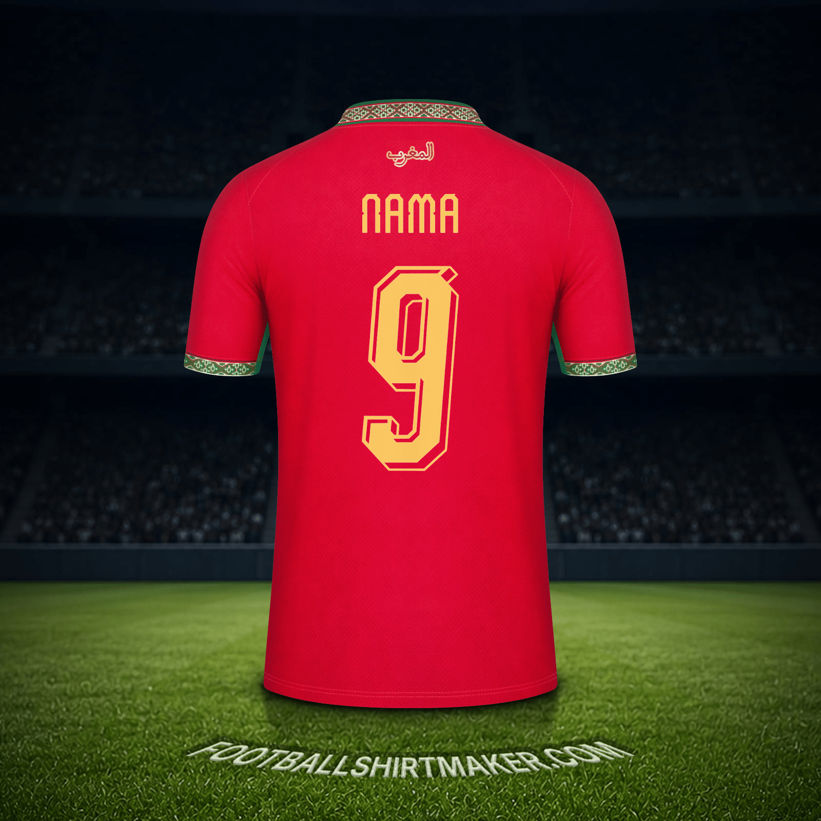 Jersey Maroko Piala Dunia 2026 -  nama - 9