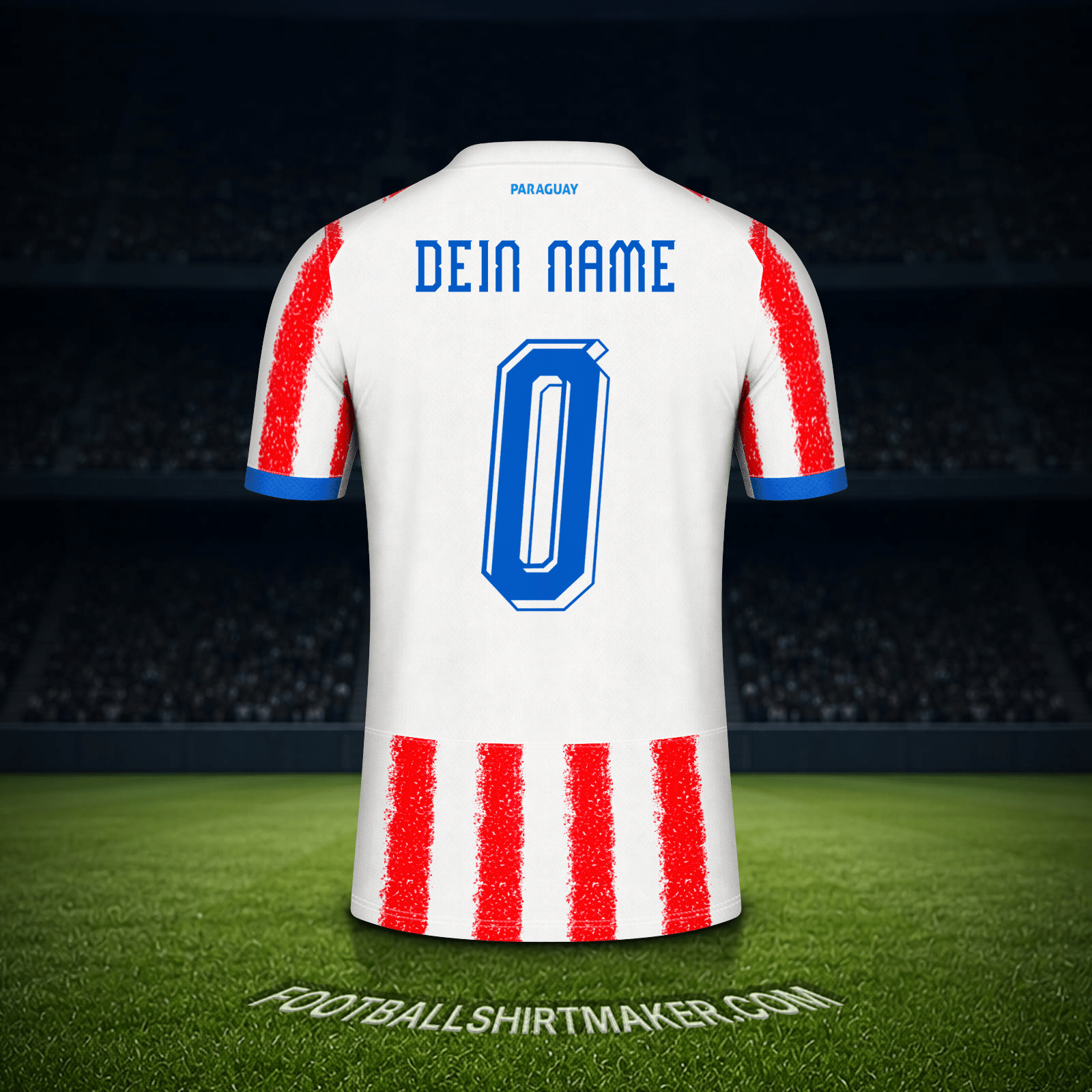 Trikot Paraguay Weltmeisterschaft 2026 -  dein name - 0