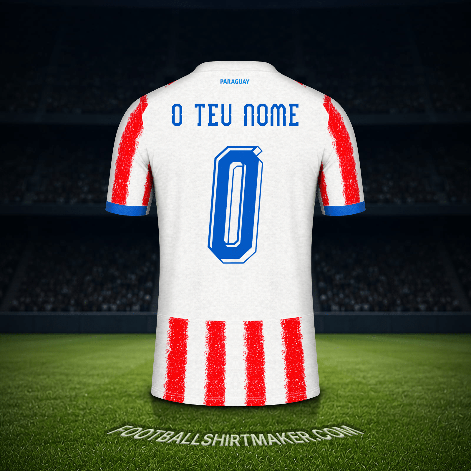 Camisola Paraguai Copa do Mundo 2026 -  o teu nome - 0