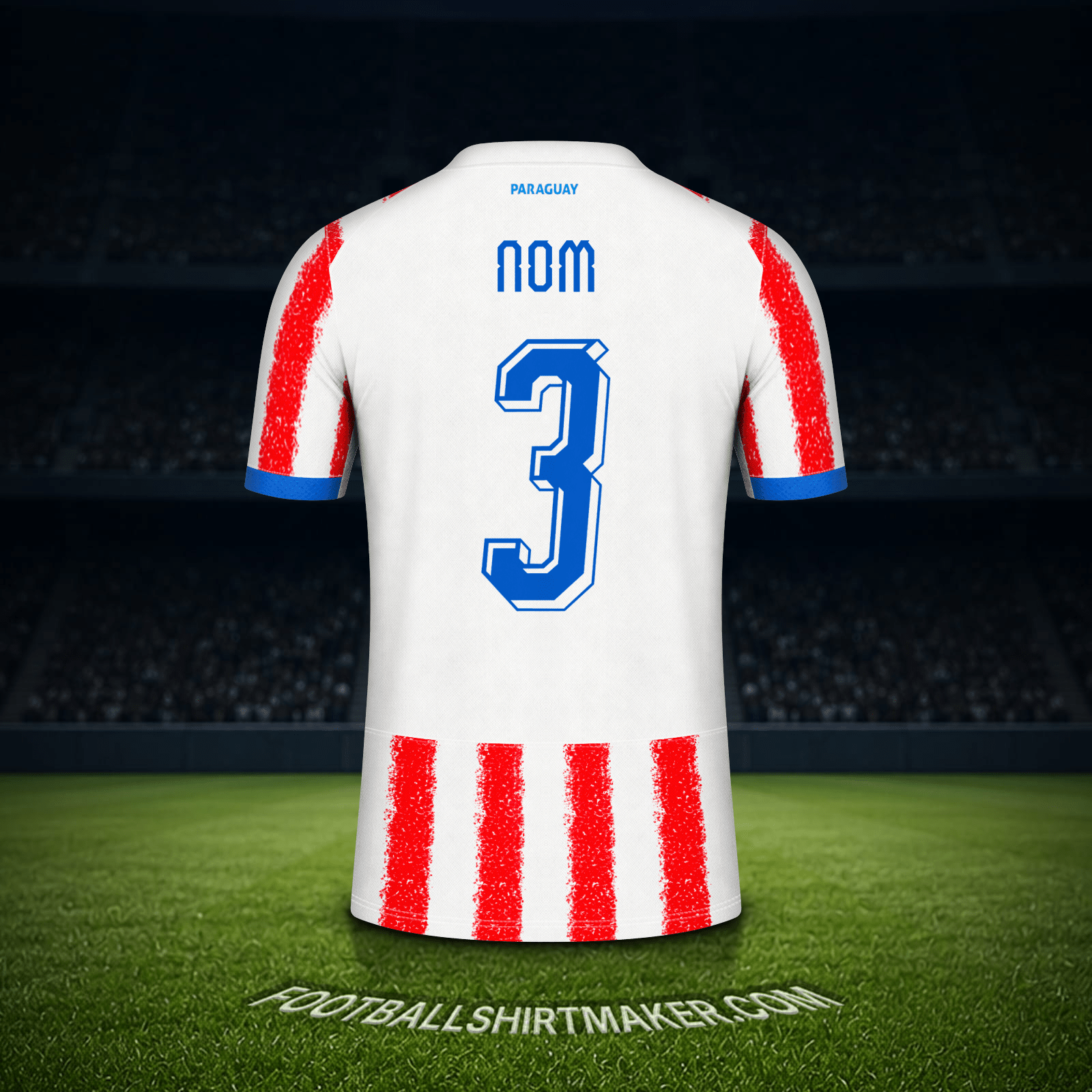 Maillot Paraguay Coupe du monde 2026 -  nom - 3