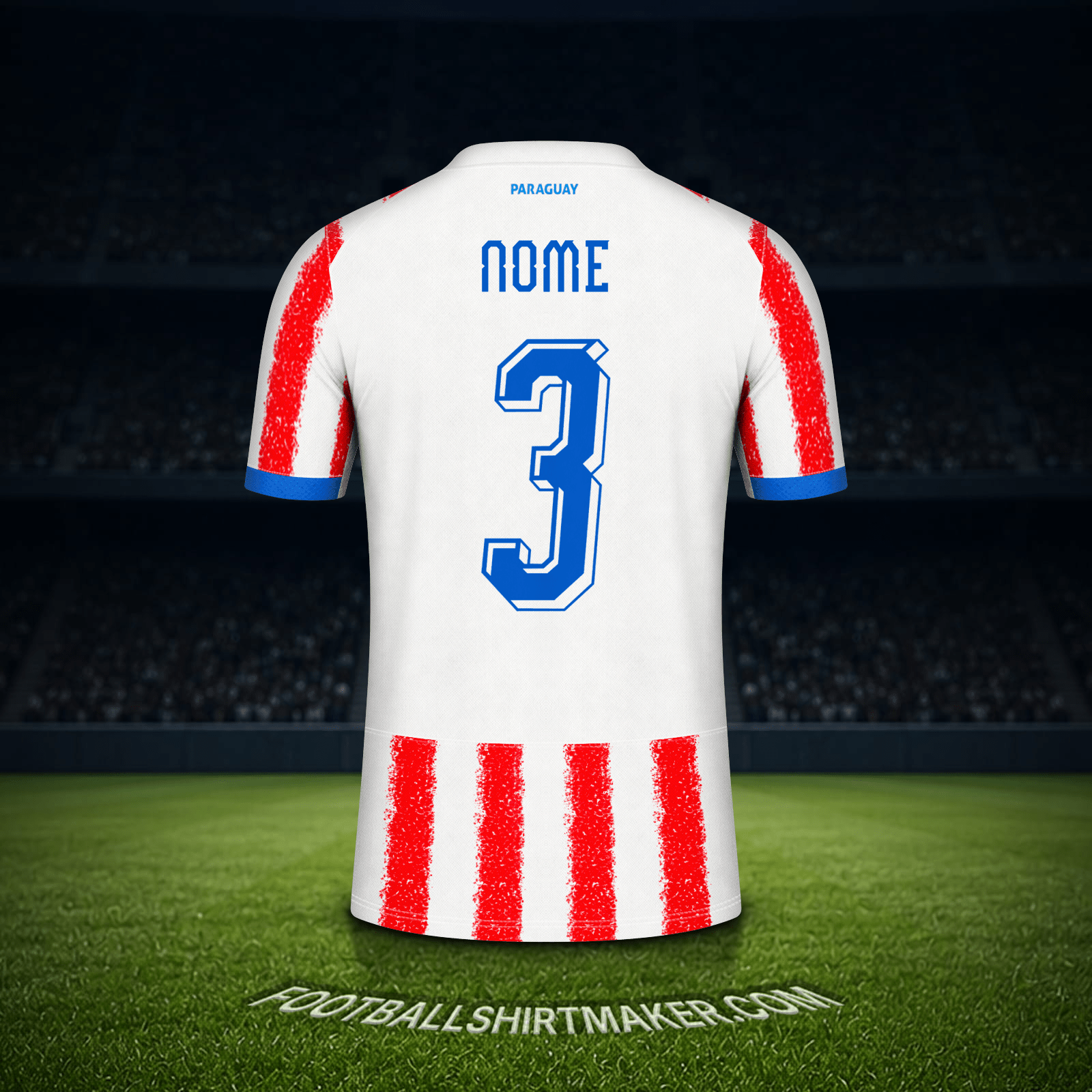 Camisola Paraguai Copa do Mundo 2026 -  nome - 3