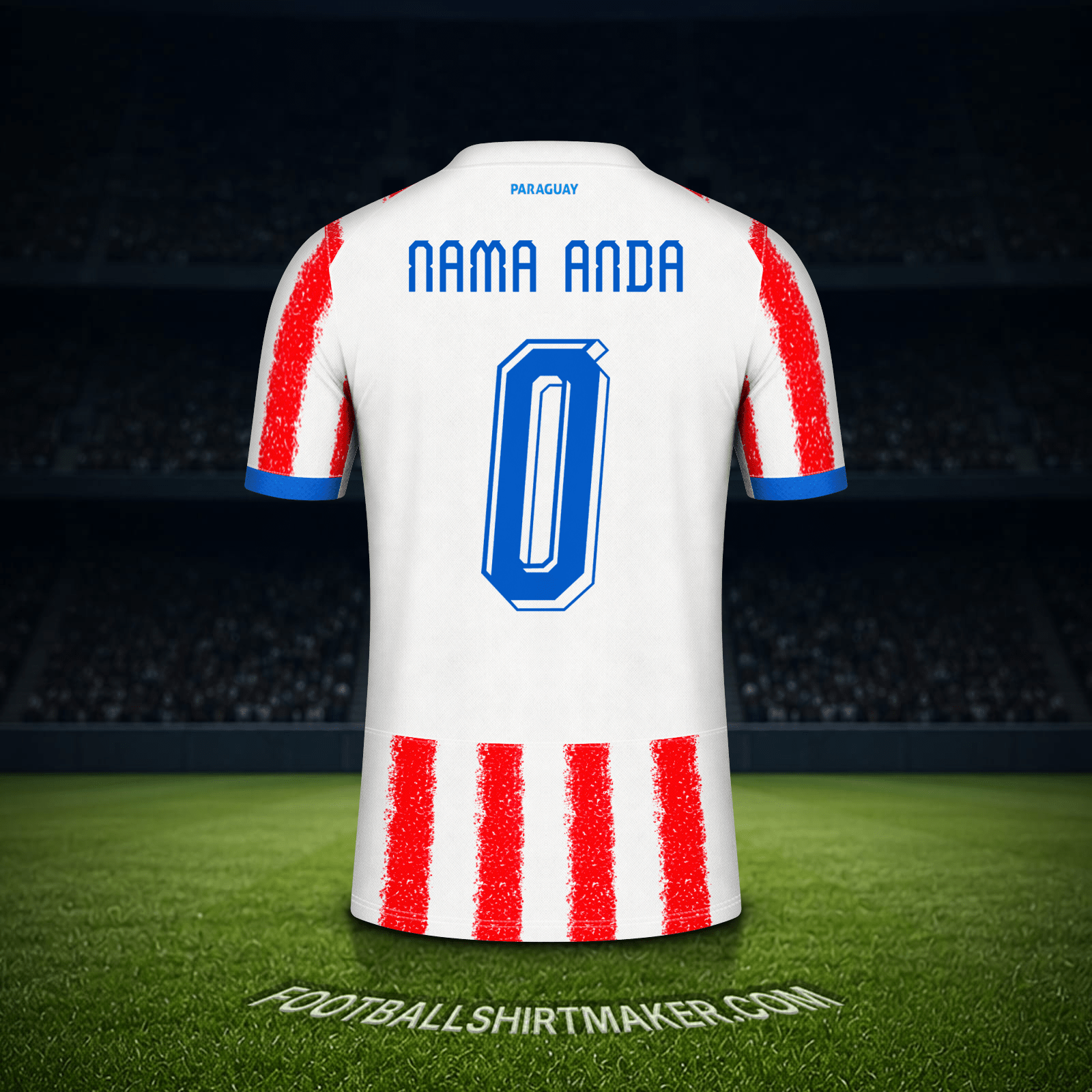 Jersey Paraguay Piala Dunia 2026 -  nama anda - 0