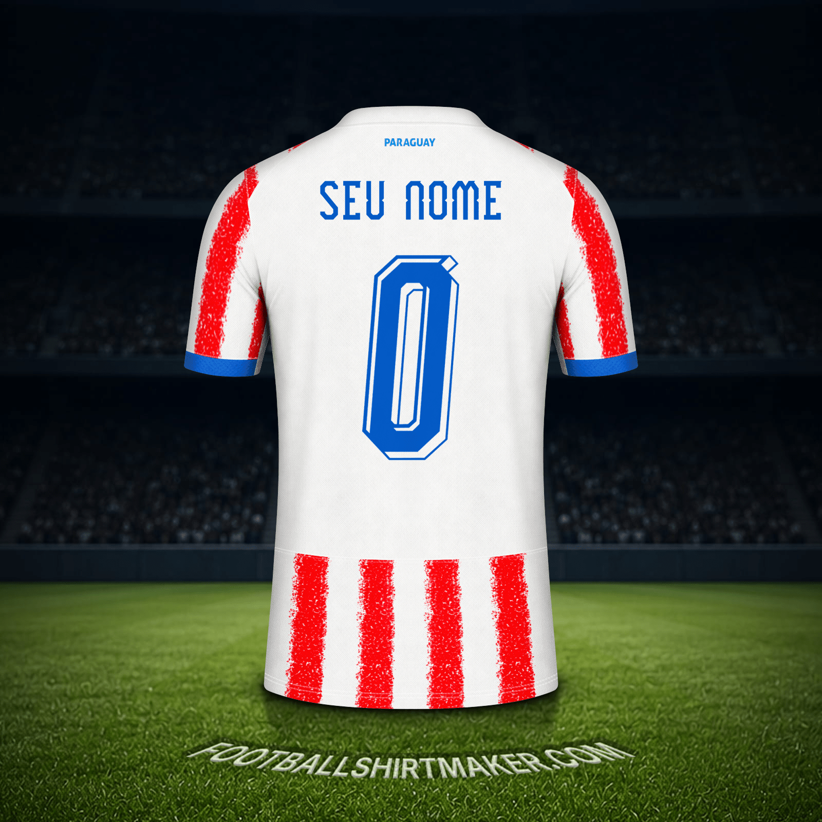 Camisa Paraguai Copa do Mundo 2026 -  seu nome - 0