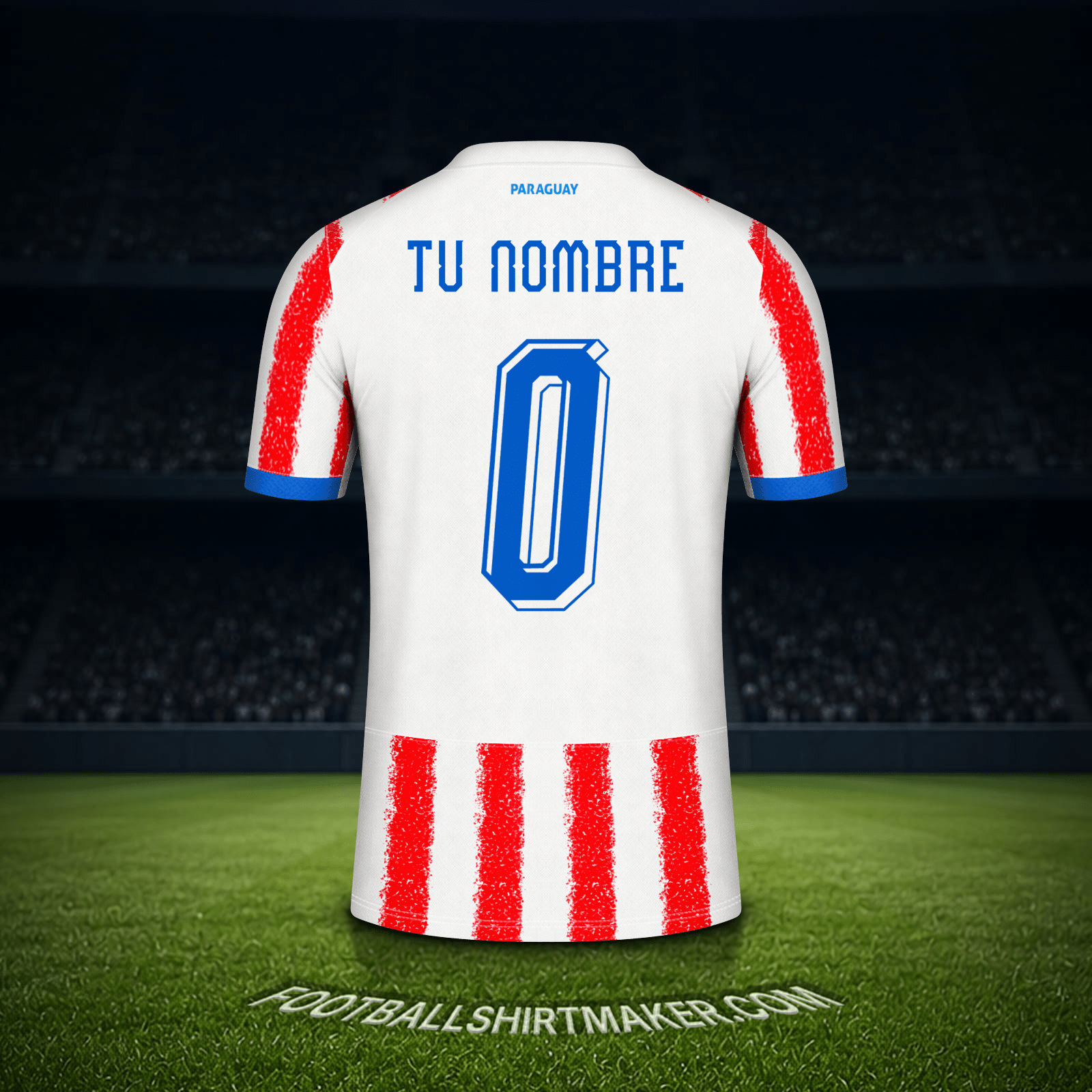 Camiseta Paraguay Mundial 2026 -  tu nombre - 0