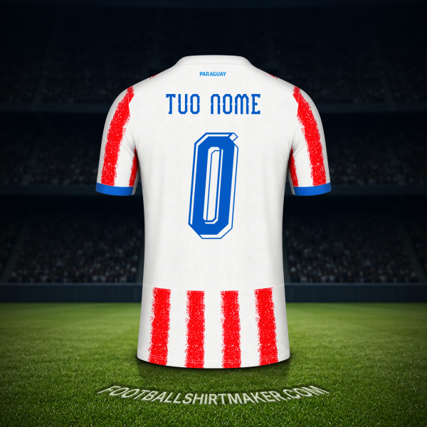 Maglia Paraguay Mondiali 2026 -  tuo nome - 0