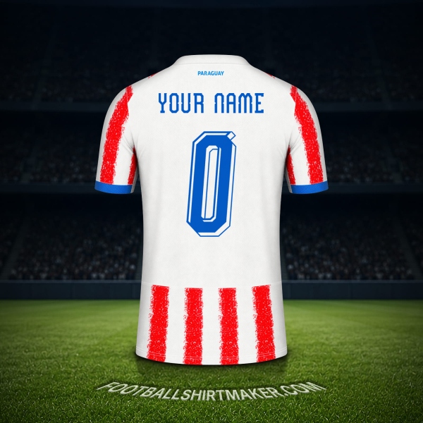 Shirt Paraguay World Cup 2026 -  your name - 0