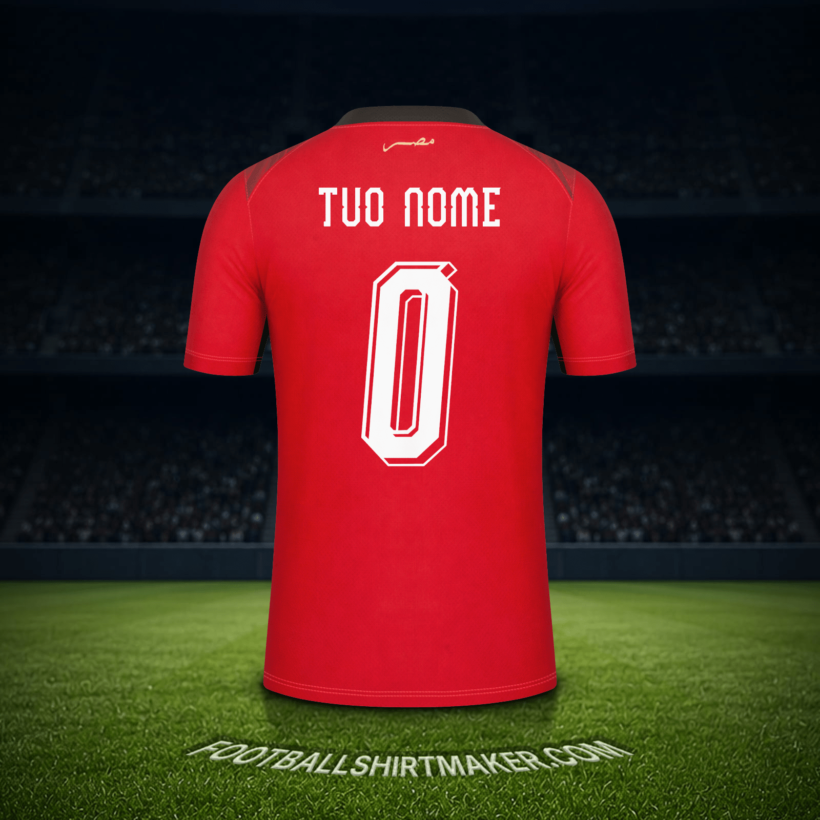 Maglia Egitto Mondiali 2026 -  tuo nome - 0