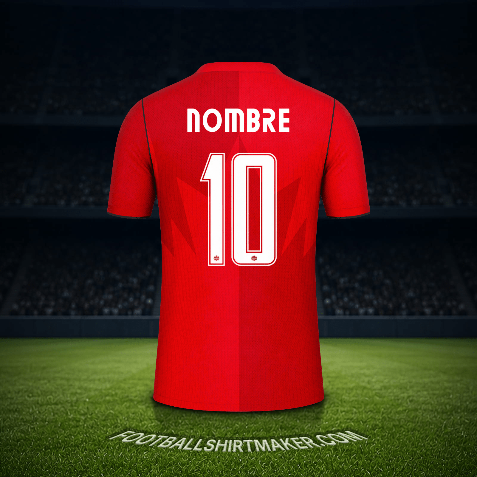 Camiseta Canada Mundial 2026 -  nombre - 10