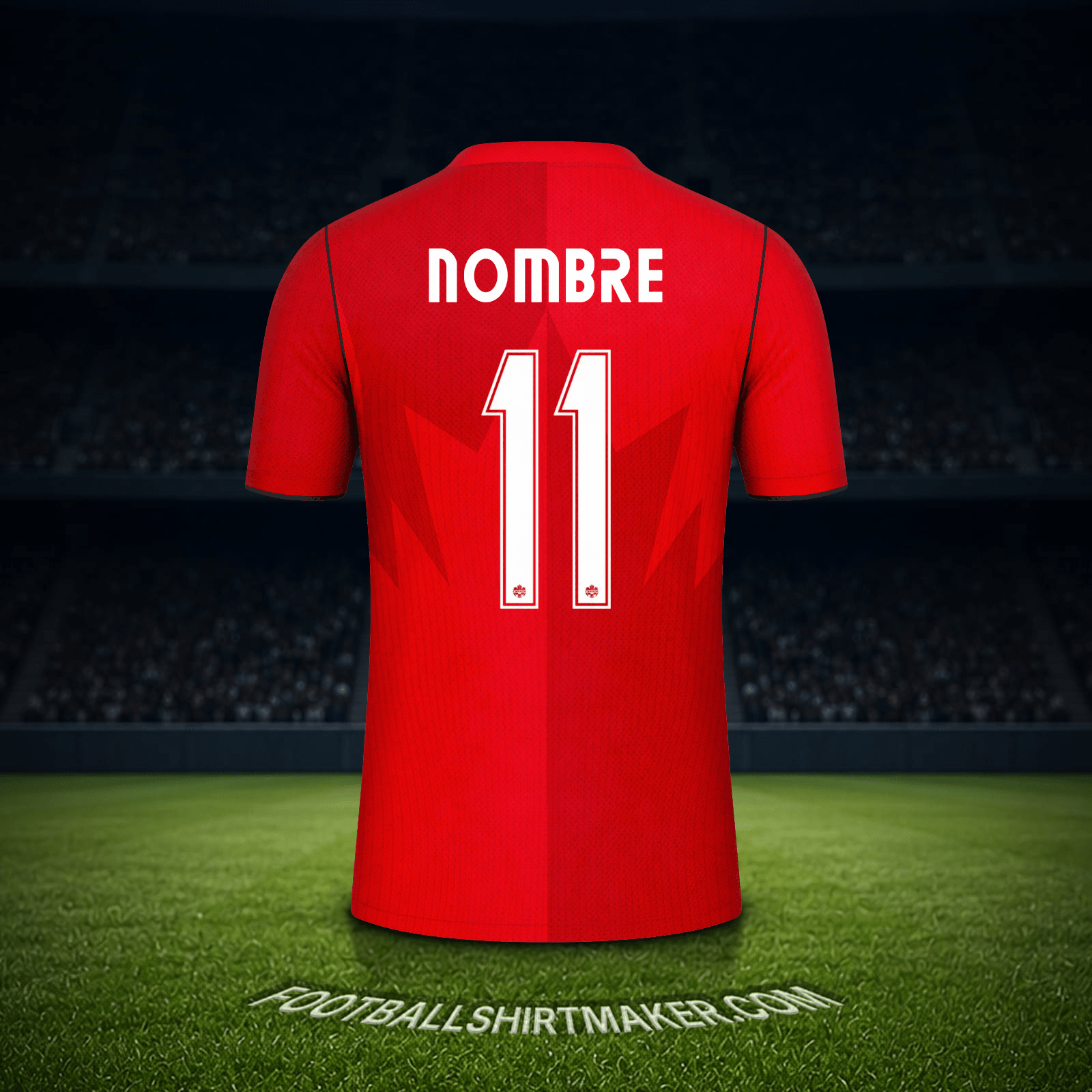 Camiseta Canada Mundial 2026 -  nombre - 11