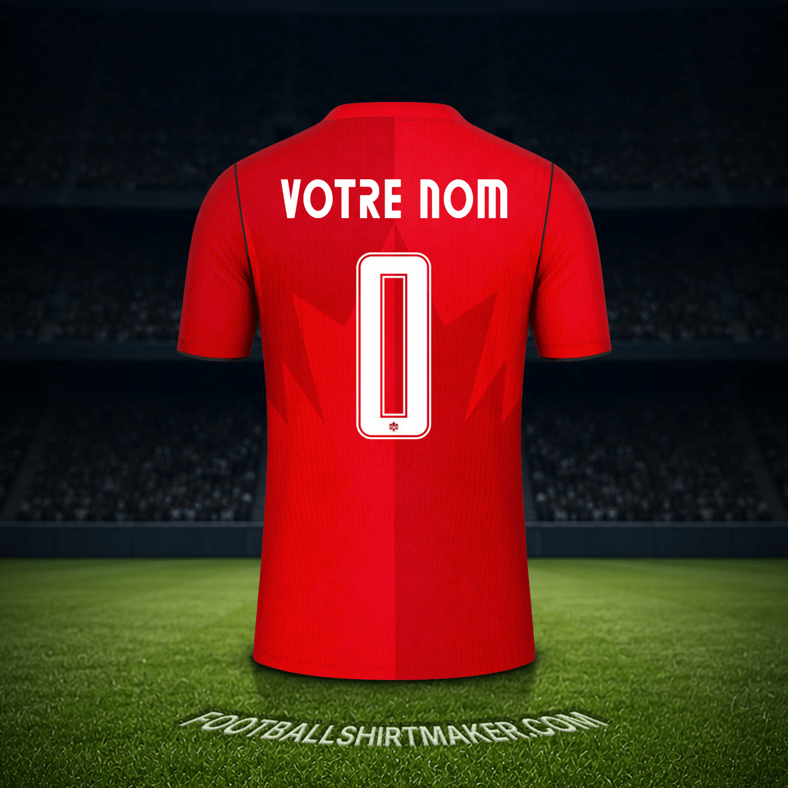 Maillot Canada Coupe du monde 2026 -  votre nom - 0