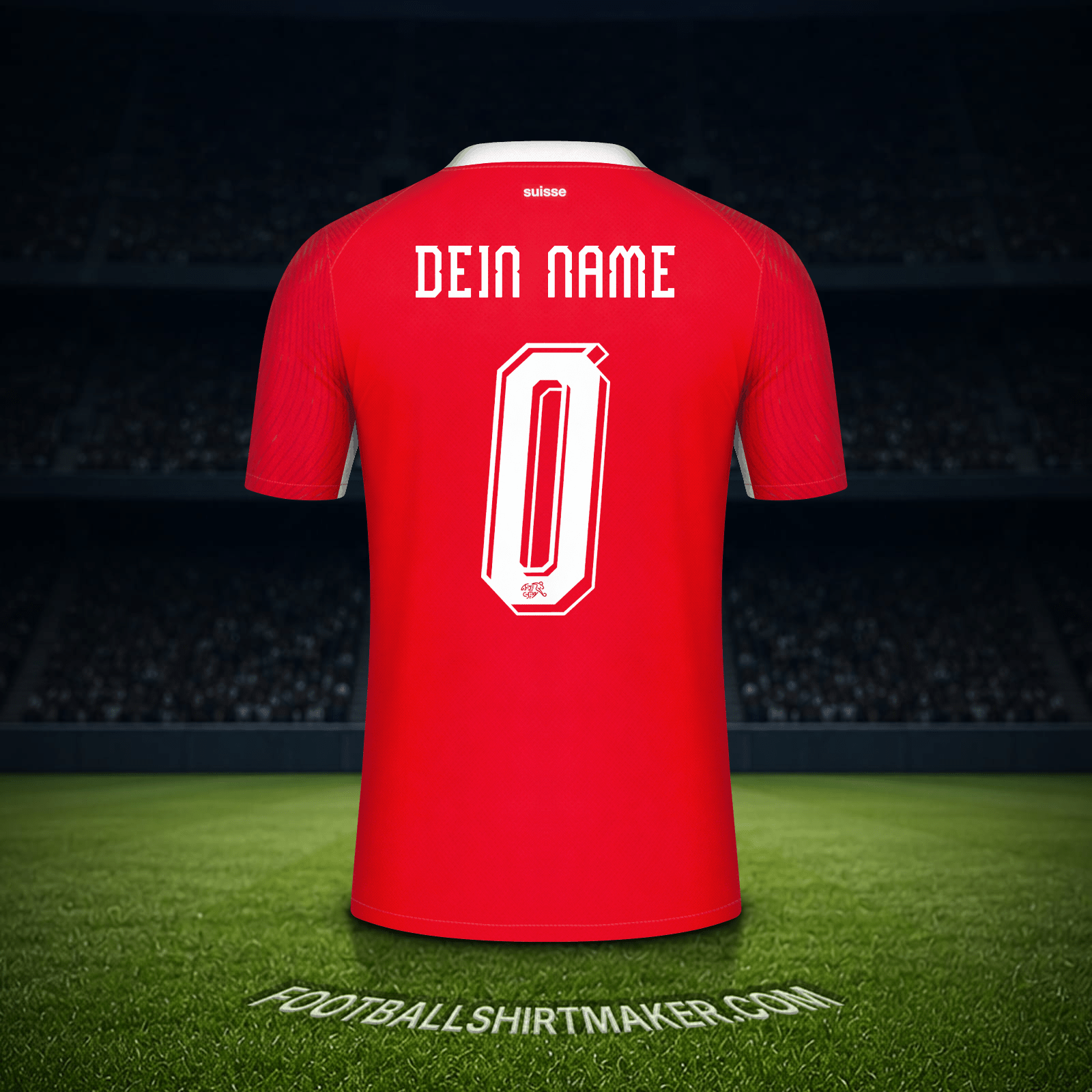 Trikot Schweiz Weltmeisterschaft 2026 -  dein name - 0