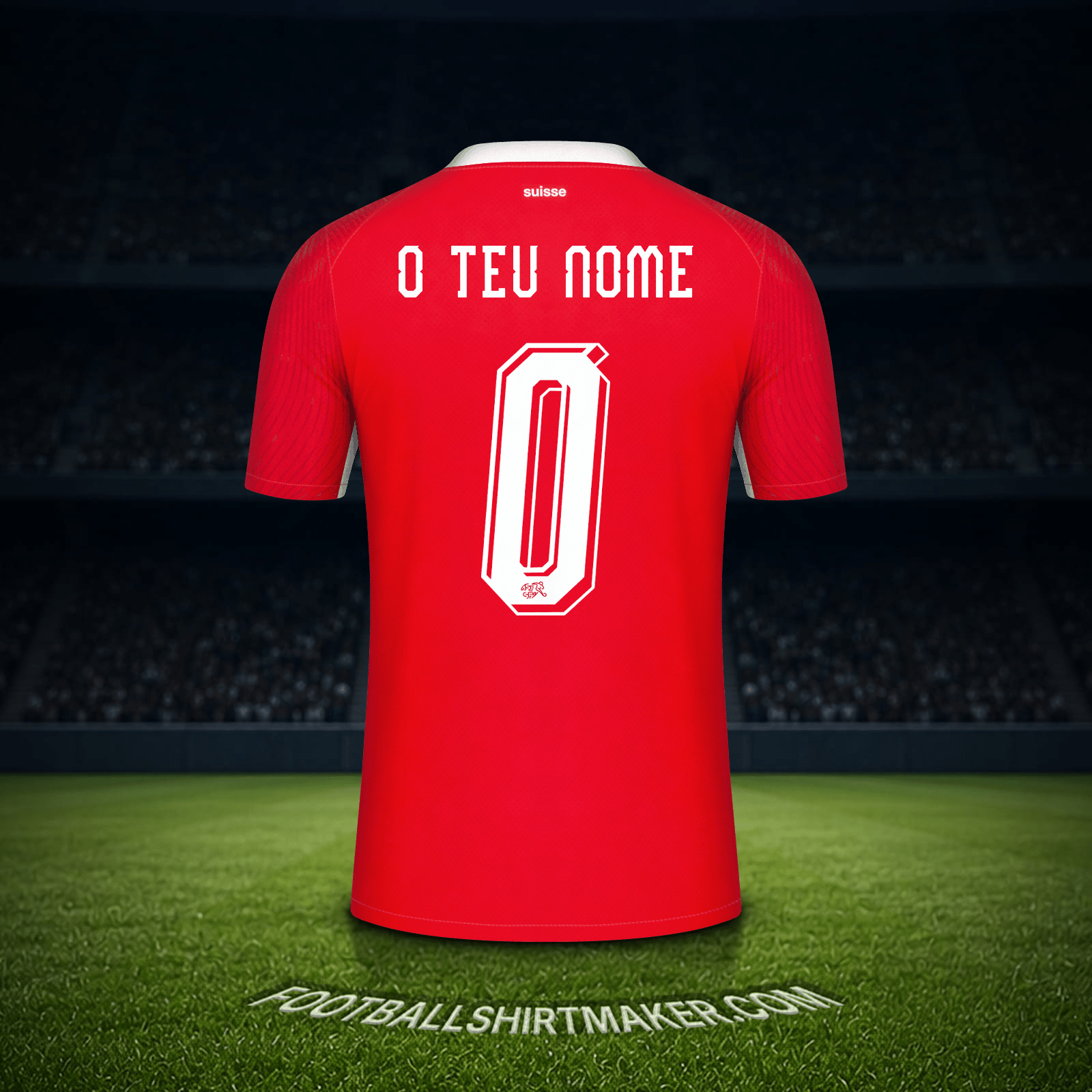 Camisola Suíça Copa do Mundo 2026 -  o teu nome - 0