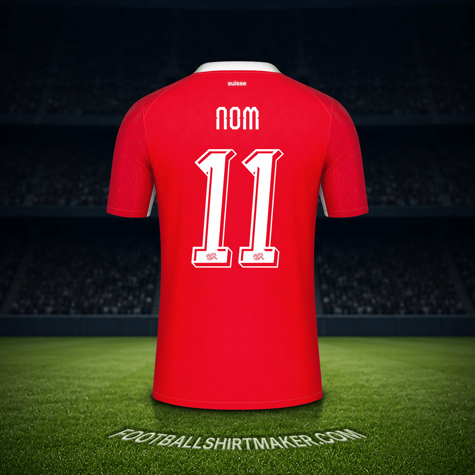 Maillot Suisse Coupe du monde 2026 -  nom - 11
